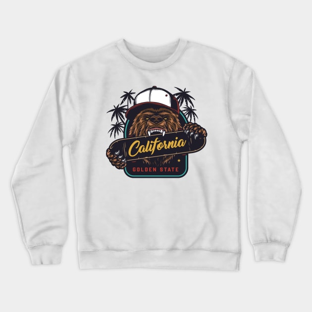 California skateboarding Crewneck Sweatshirt by Utopia Shop